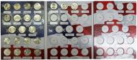 США 25 центов 2010-2012-2013-2014 квотер Quarter все выпущенные на сегодня -24 шт+аверс "Национальные парки-Прекрасная Америка", без обращения,из ролла в АЛЬБОМЕ (Россия)