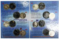 Казахстан 50 тенге 2006-2013 год.Полный набор монет из 8 шт.в официальном альбоме,серия:"Космос" UNK,без обращения