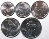 Набор из 5 монет 1996-2003 год "Птицы"