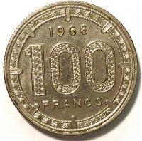 100 Франков 1966 год.