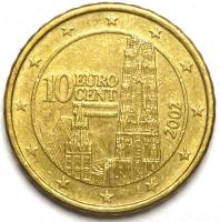 10 Евроцентов 2002 год.